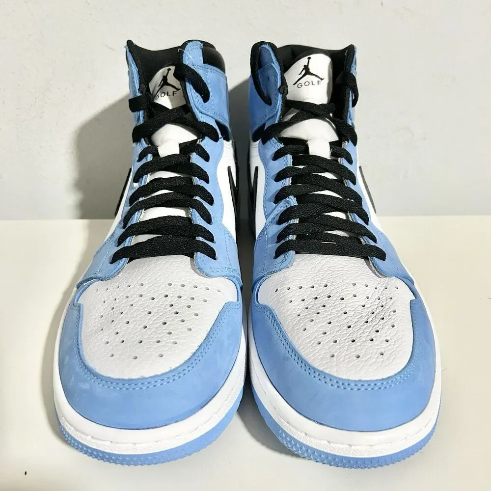 Air Jordan 1 High Retro G “University Blue” Men’s Size 12 Golf Shoes No Lid
